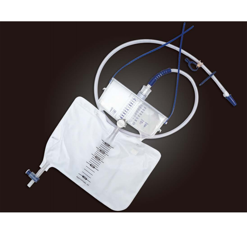 Systém měřiče moči s vyměnitelným sáčkem