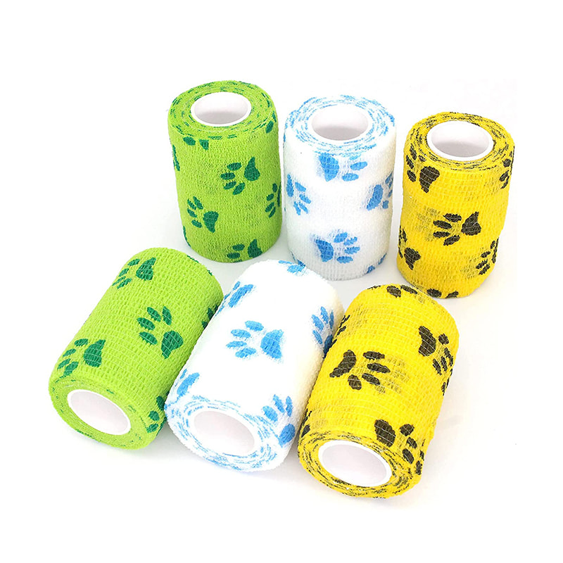 Levná netkaná soudržná bandáž pro psy