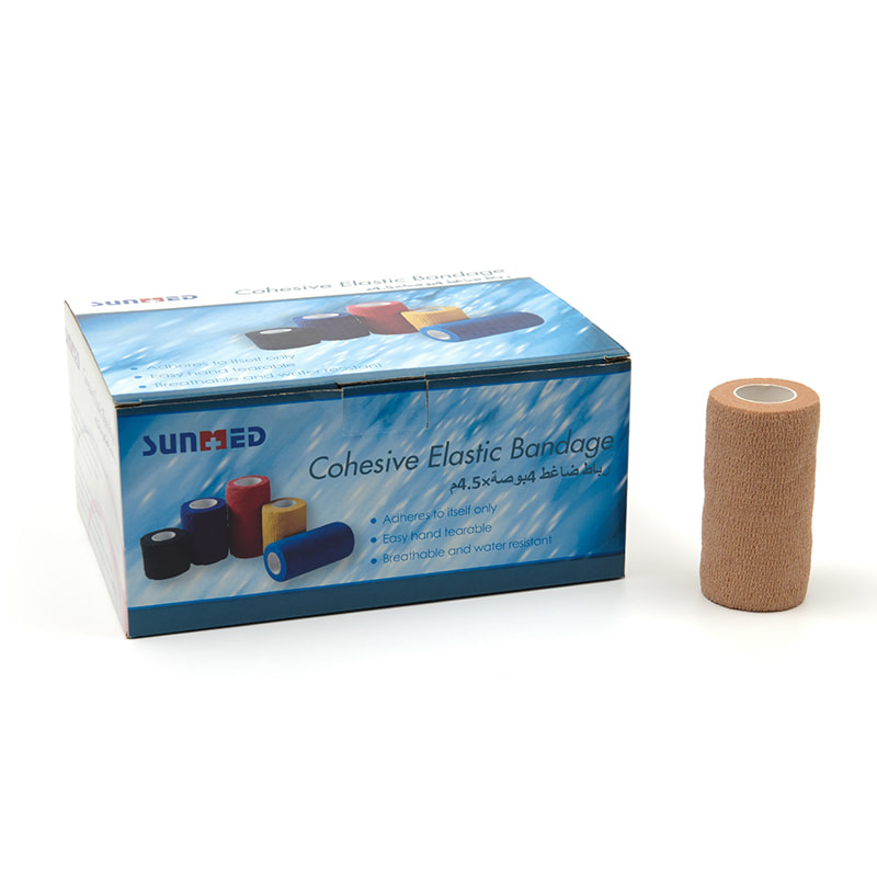 Levný maloobchodní netkaný soudržný obvaz s vitrínou 