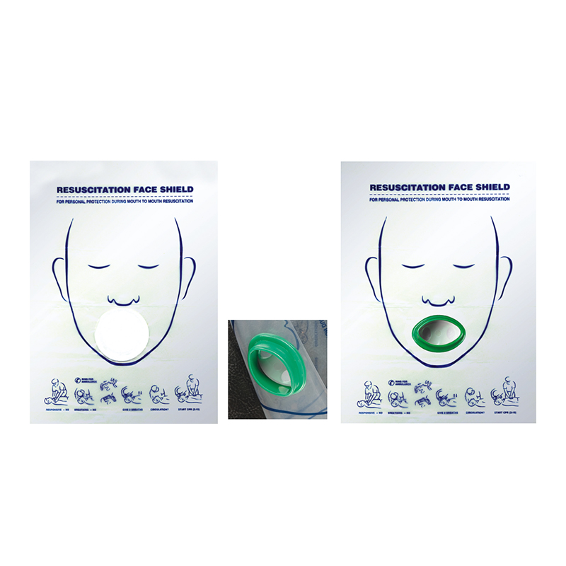 Obličejový štít pro resuscitaci