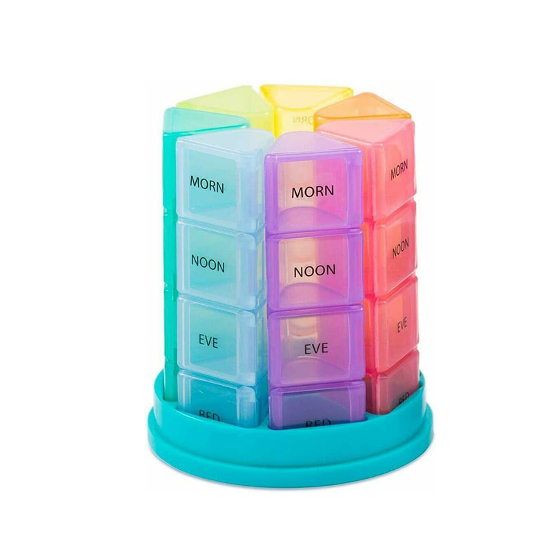 Nová přenosná krabička na pilulky týdně 4krát denně 