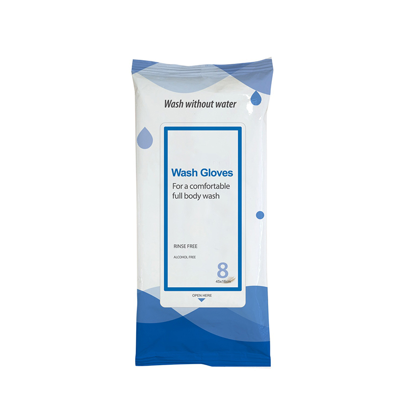 Jednorázové neparfémované rukavice bez oplachování bez mytí vodou pro inkontinenci 