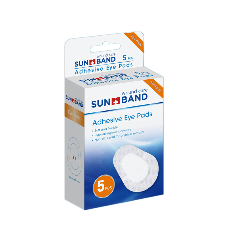 Chirurgická sterilní netkaná adhezivní podložka na oči 