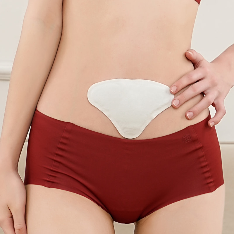 Jednorázová náplast pro okamžité zahřívání menstruačního tepla